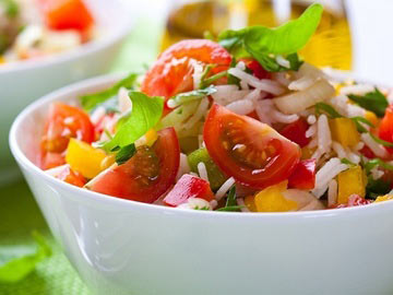 Chopped Chicken & Rice Salad