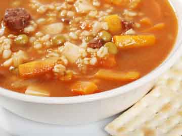 Beef Barley and Lima Bean Soup