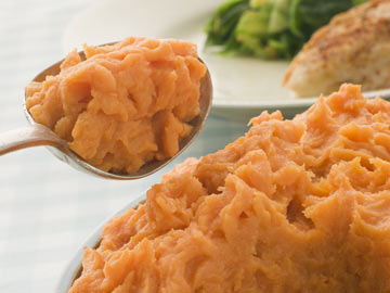 Maple Mashed Sweet Potatoes
