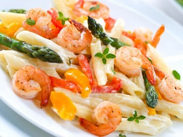 Shrimp & Veggie Pasta Toss